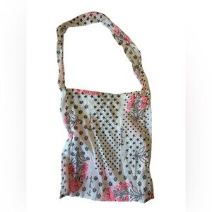 Free People Tote Bag, Floral, Sheer, Lightweight, Reusable, Environment Friendly